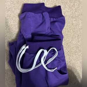 Purple Sweatpants with Pockets - size S